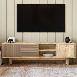 Hanah Home Soporte para TV Roble cálido y roble zafiro
